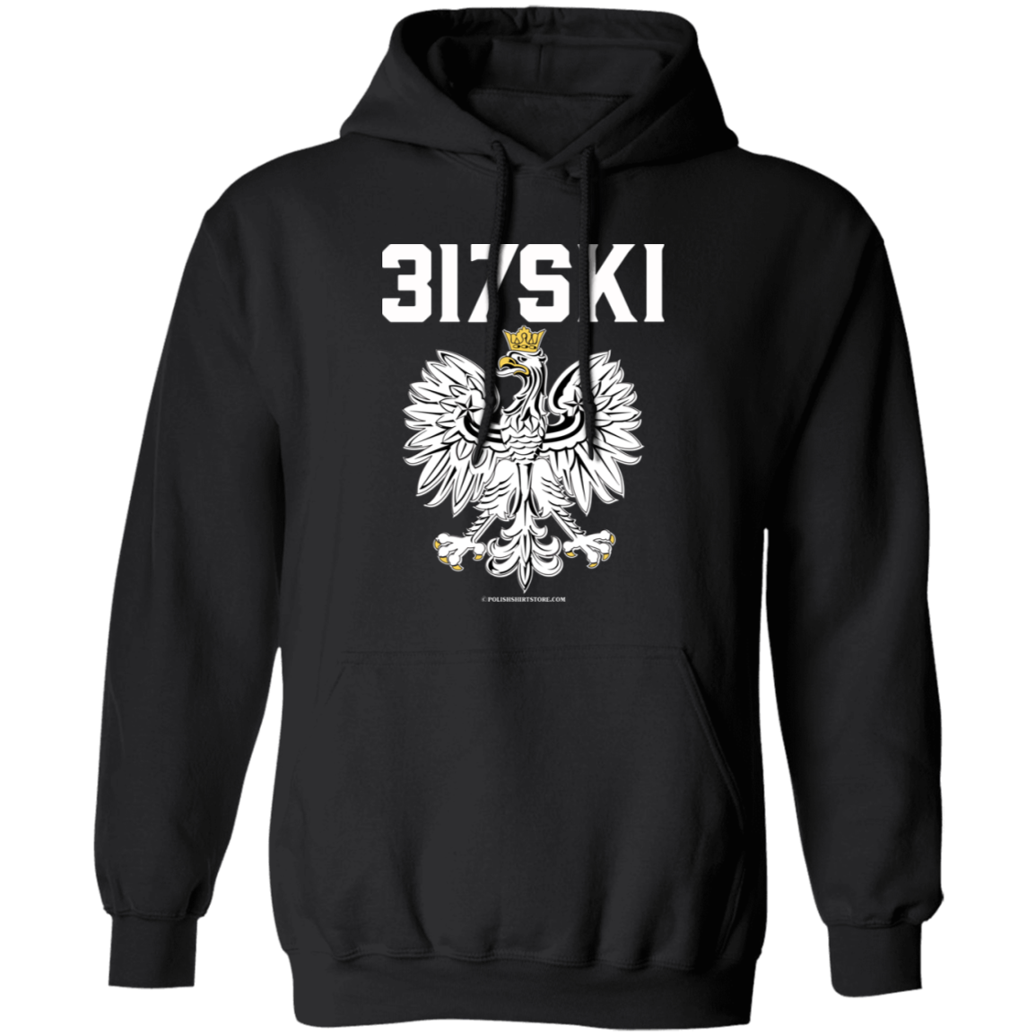 317SKI Apparel CustomCat G185 Pullover Hoodie Black S