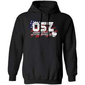OSZ Surname With Polish Parts - G185 Gildan Pullover Hoodie 8 oz. / Black / S - Polish Shirt Store