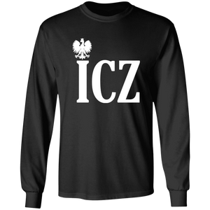 ICZ Polish Surname Ending - G240 LS Ultra Cotton T-Shirt / Black / S - Polish Shirt Store