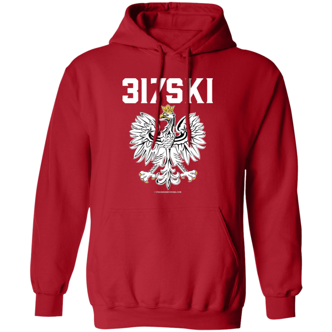 317SKI Apparel CustomCat G185 Pullover Hoodie Red S