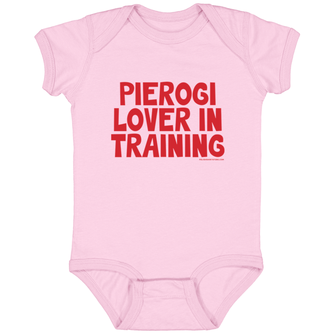Pierogi Lover In Training Infant Bodysuit Baby CustomCat Pink Newborn 