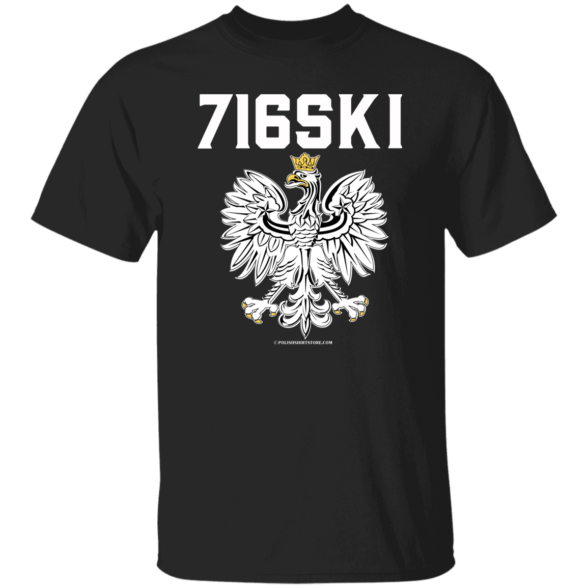 716SKI Apparel CustomCat G500 5.3 oz. T-Shirt Black S