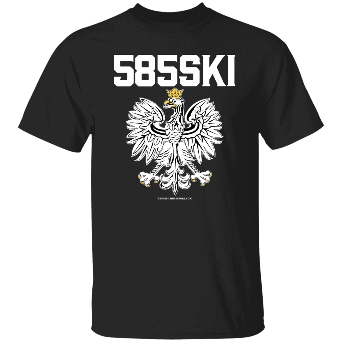 585ski Apparel CustomCat G500 5.3 oz. T-Shirt Black S