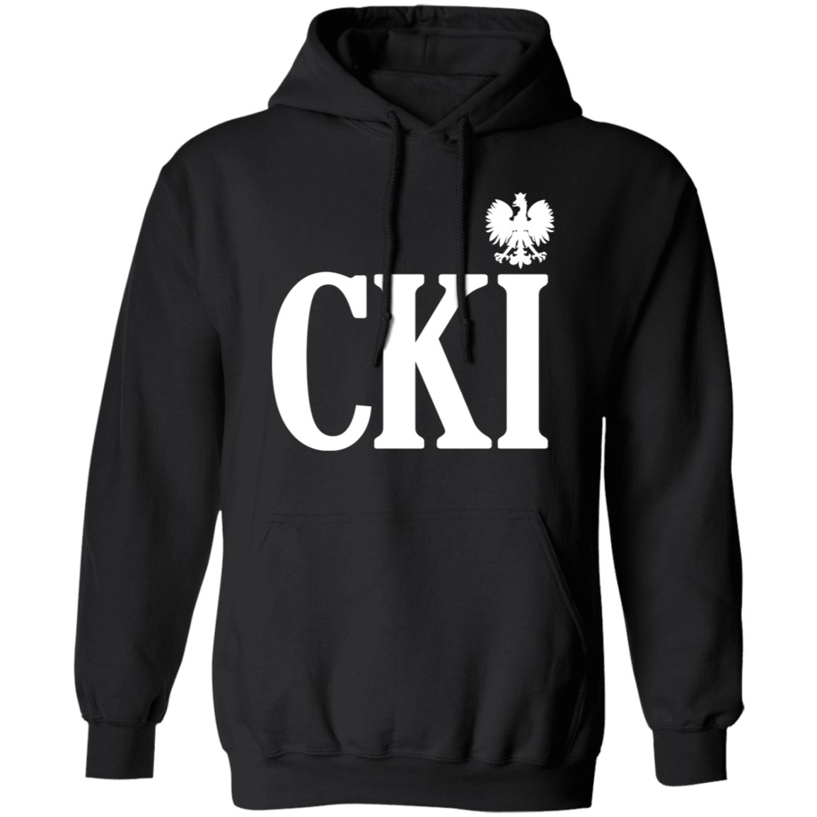 CKI Polish Surname Ending Apparel CustomCat G185 Pullover Hoodie Black S
