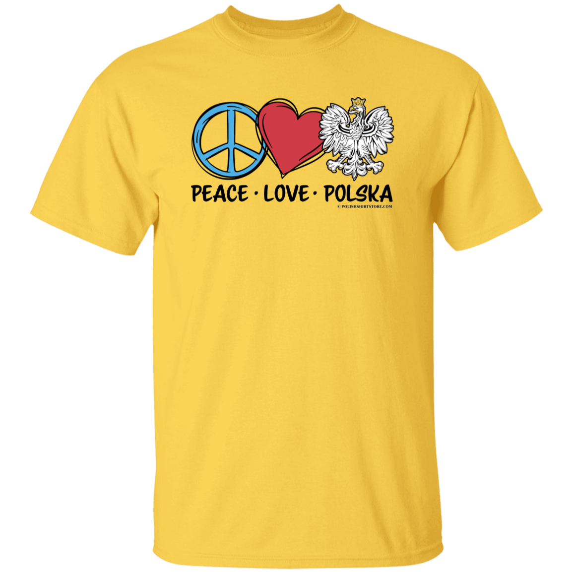 Peace Love Polska T-Shirts CustomCat Daisy S 