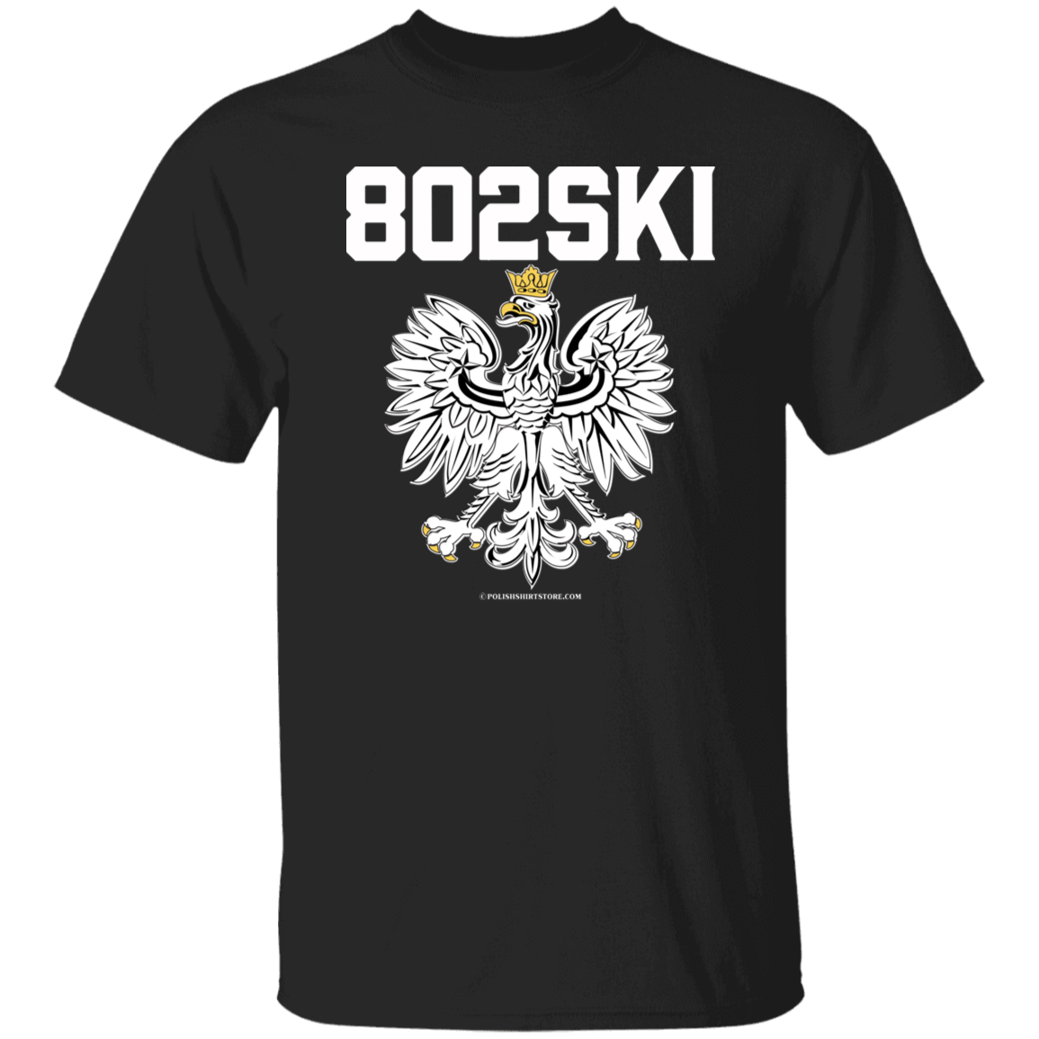 802SKI Apparel CustomCat G500 5.3 oz. T-Shirt Black S