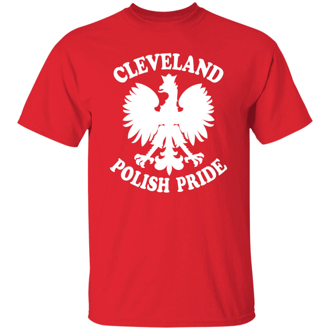 Cleveland Polish Pride Apparel CustomCat G500 5.3 oz. T-Shirt Red S