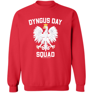 Dyngus Day Squad - G180 Crewneck Pullover Sweatshirt / Red / S - Polish Shirt Store