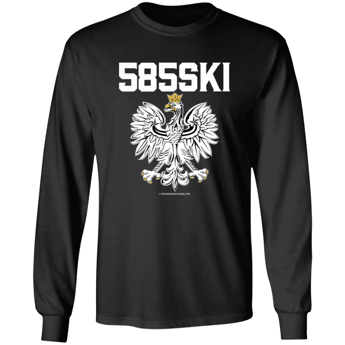 585ski Apparel CustomCat G540 LS T-Shirt Black S