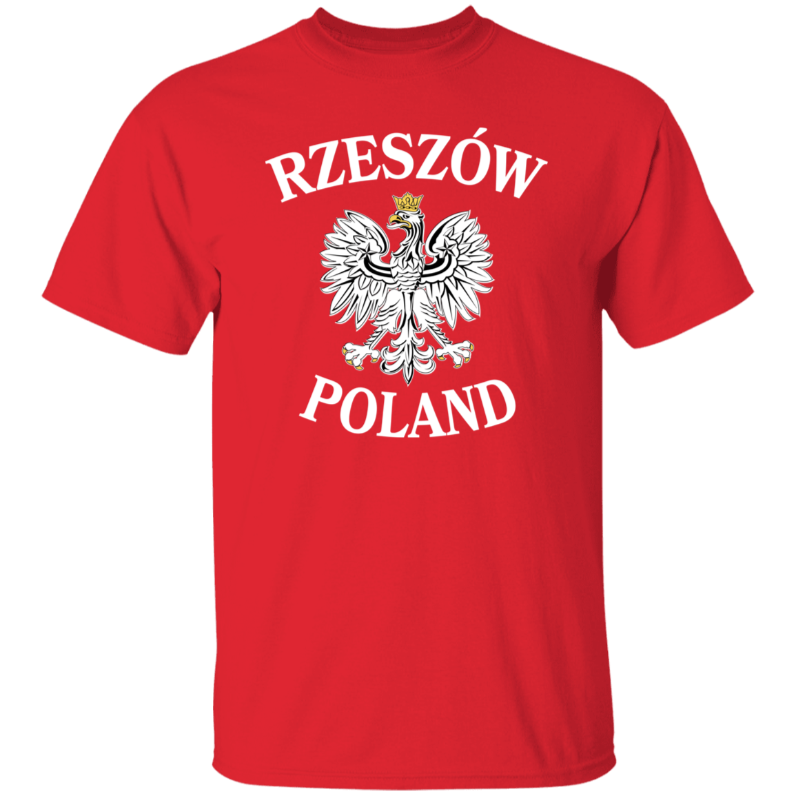 Rzeszow Poland T-Shirt T-Shirts CustomCat Red S 