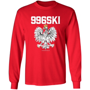 996SKI - G240 LS Ultra Cotton T-Shirt / Red / S - Polish Shirt Store