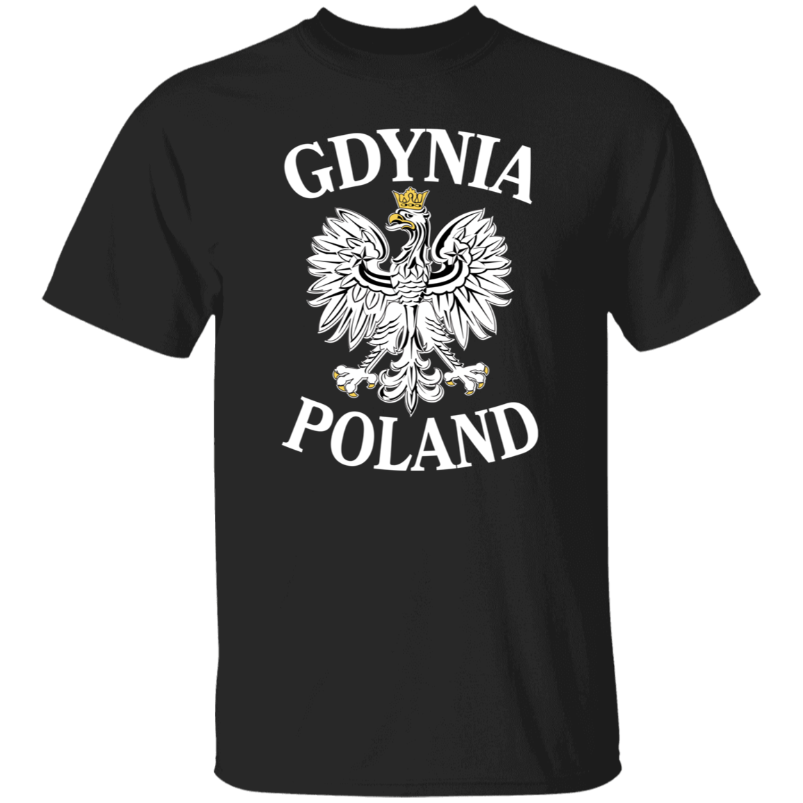 Gdynia Poland T-Shirt T-Shirts CustomCat Black S 