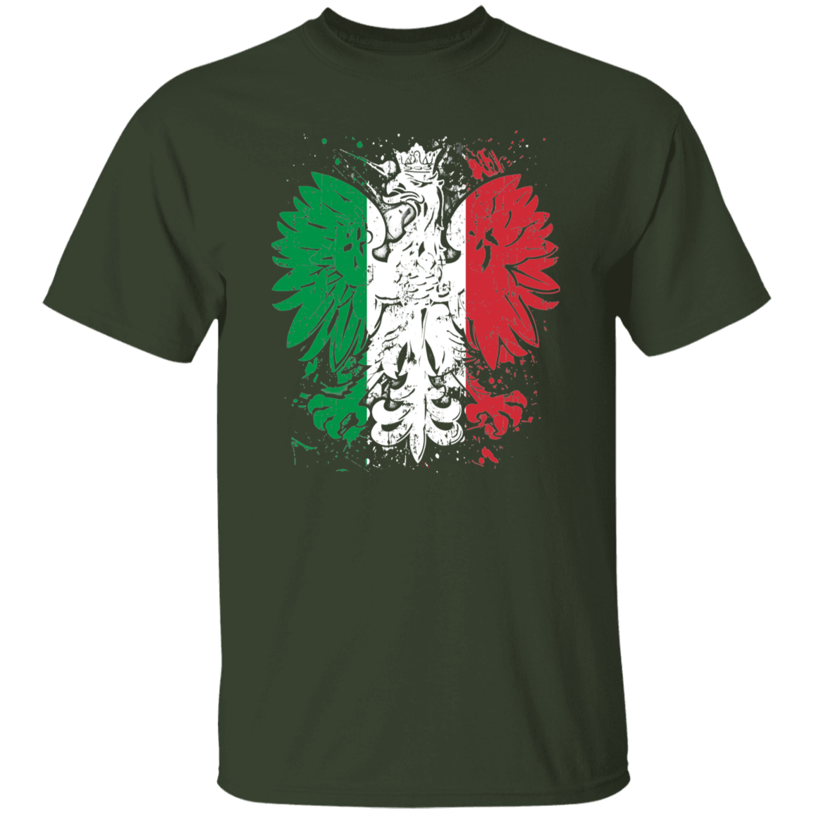 Polish Italian Heritage T-Shirts CustomCat Forest S 