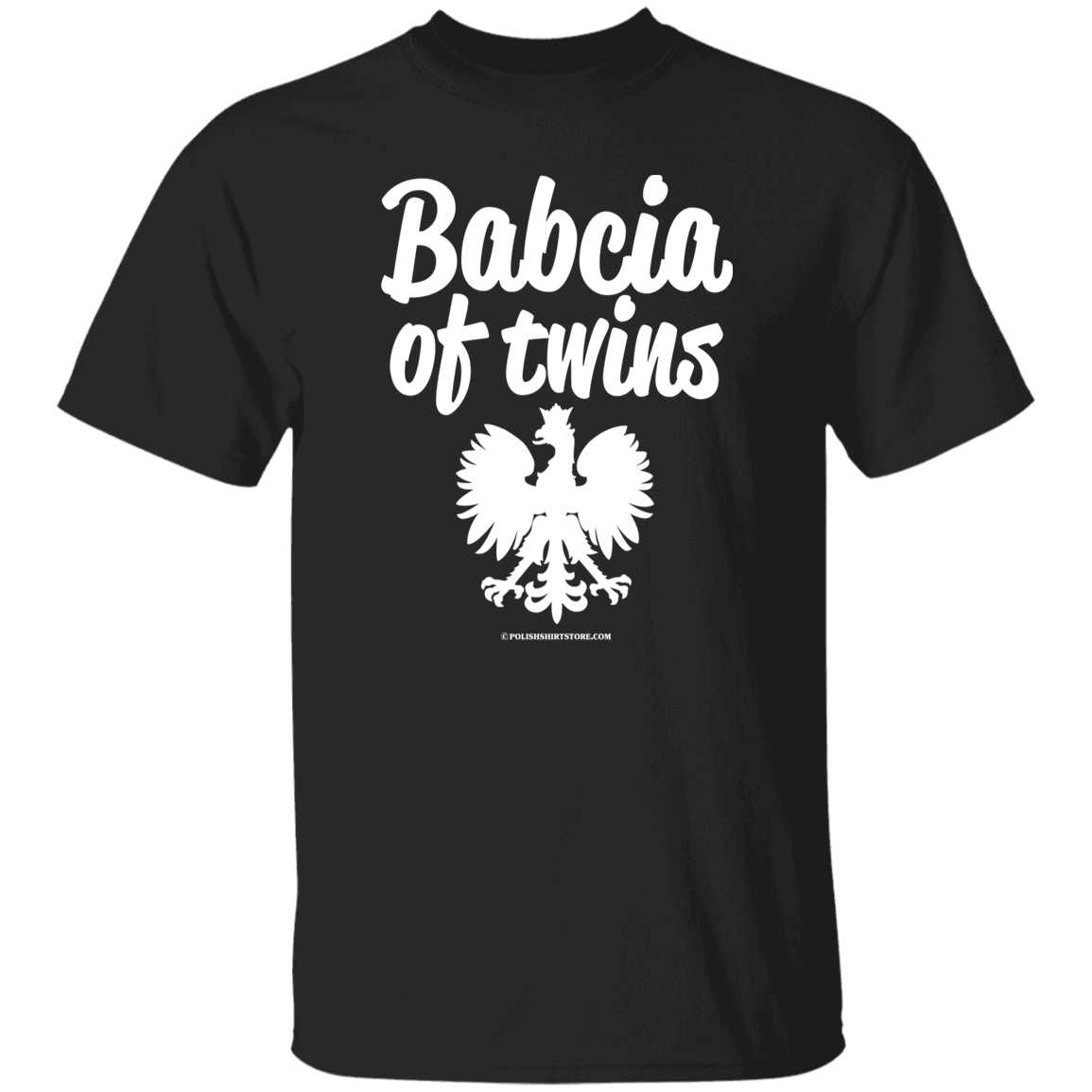 Babcia Of Twins Apparel CustomCat G500 5.3 oz. T-Shirt Black S