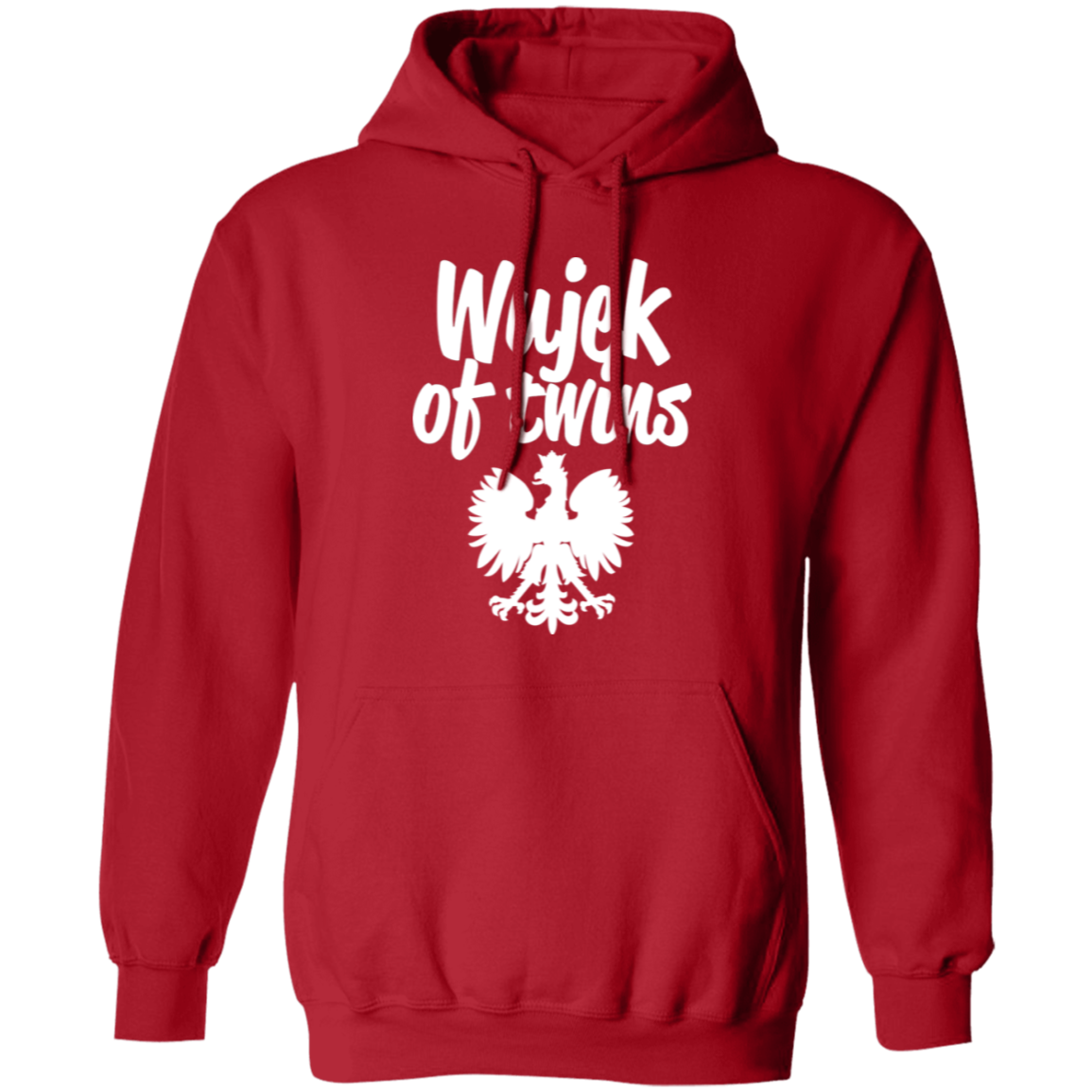 Wujek of Twins Apparel CustomCat G185 Pullover Hoodie Red S