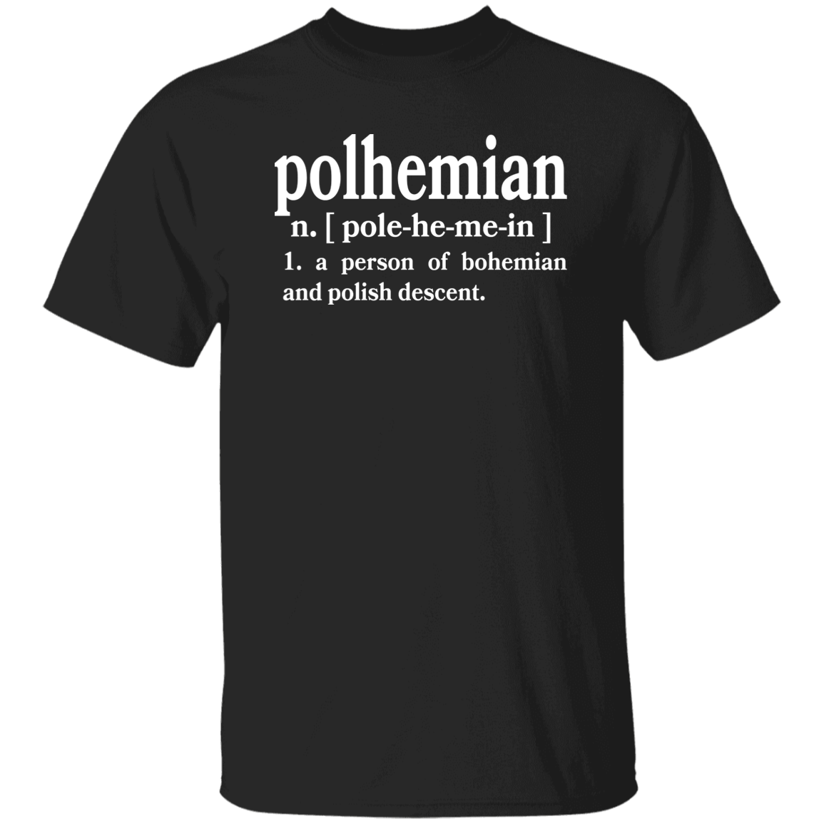 Polhemian Defintion Apparel CustomCat G500 5.3 oz. T-Shirt Black S