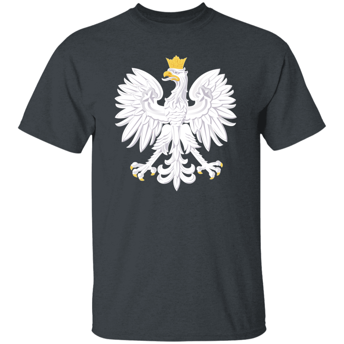 Polish Eagle T-Shirt T-Shirts CustomCat Dark Heather S 