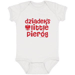 Dziadek's Little Pierogi Infant Bodysuit - White / Newborn - Polish Shirt Store