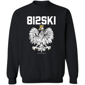 812SKI - G180 Crewneck Pullover Sweatshirt / Black / S - Polish Shirt Store