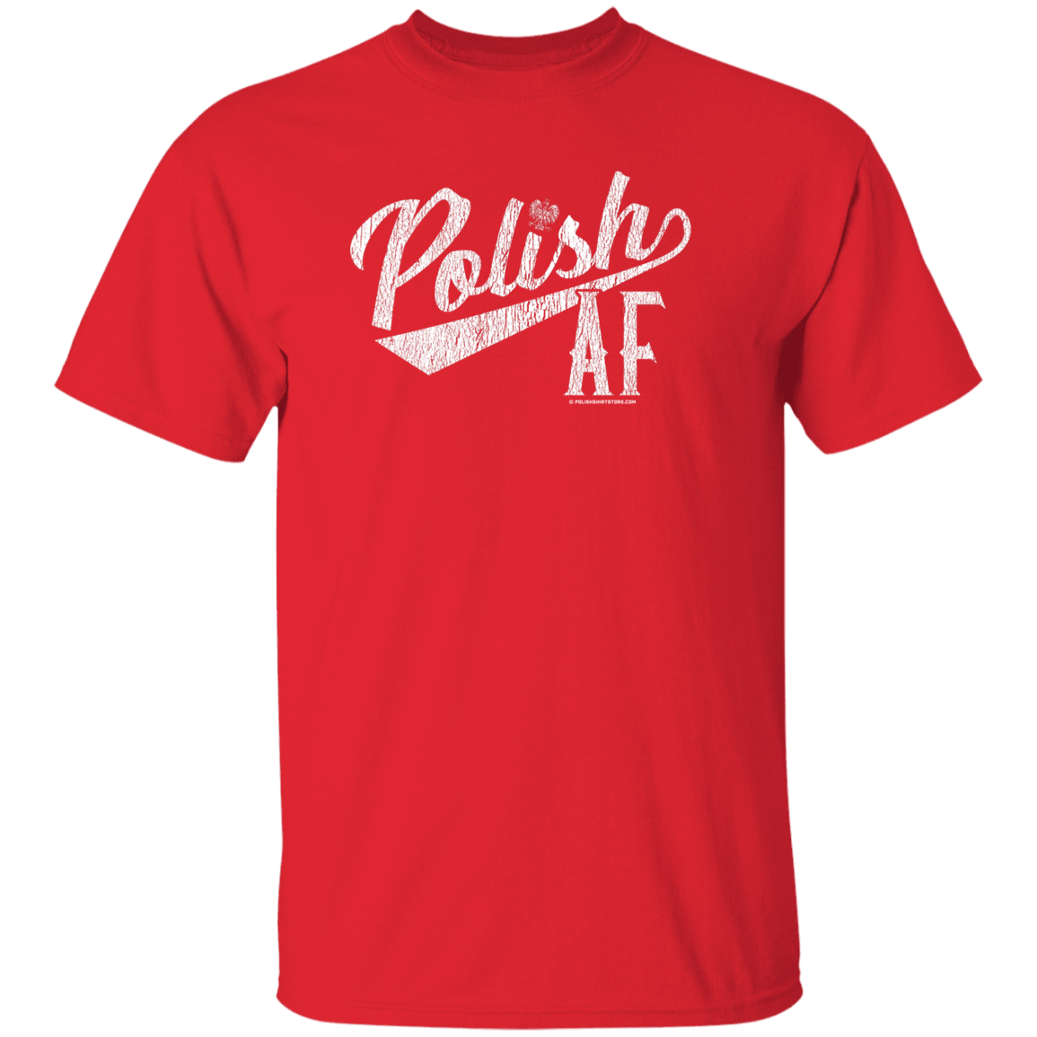 Polish AF Apparel CustomCat G500 5.3 oz. T-Shirt Red S