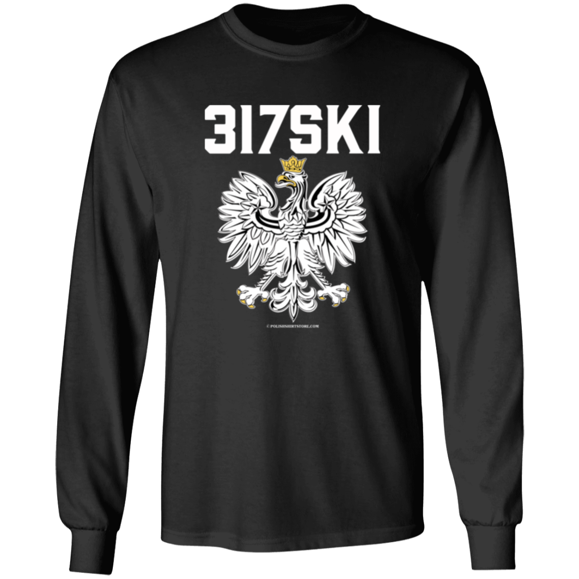 317SKI Apparel CustomCat G240 LS Ultra Cotton T-Shirt Black S