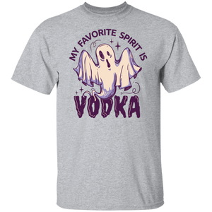 My Favorite Spirit Is Vodka - Gildan 500 5.3 oz. T-Shirt / Sport Grey / S - Polish Shirt Store