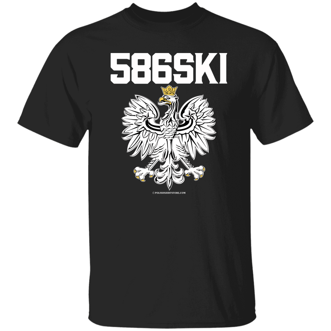 586SKI Apparel CustomCat G500 5.3 oz. T-Shirt Black S