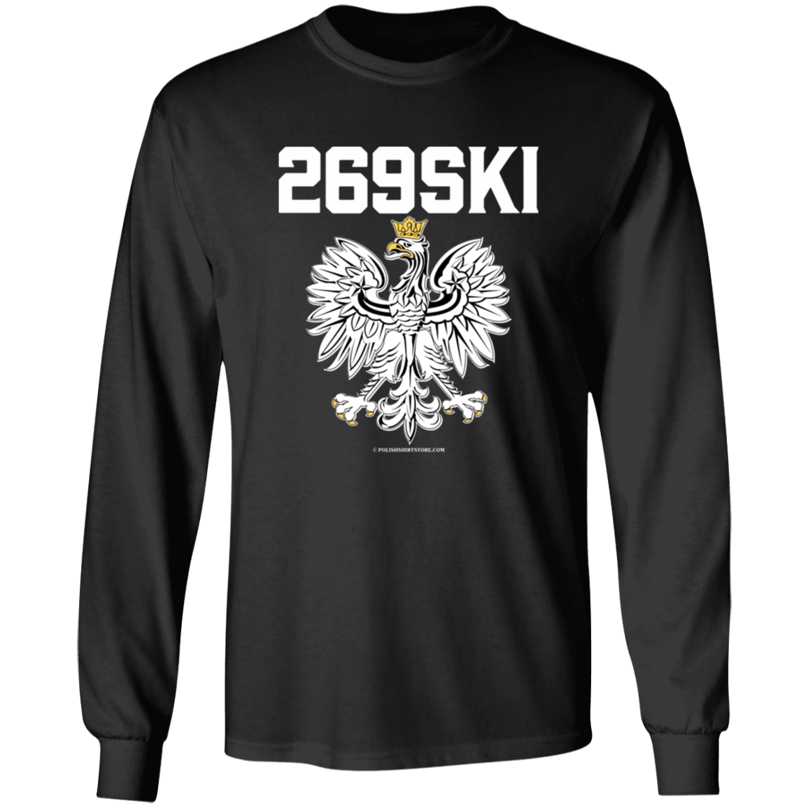 269ski Apparel CustomCat G240 LS Ultra Cotton T-Shirt Black S
