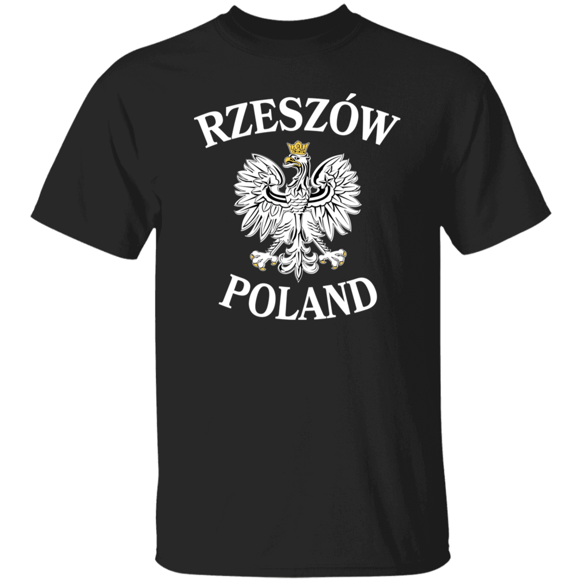 Rzeszow Poland T-Shirt T-Shirts CustomCat Black S 