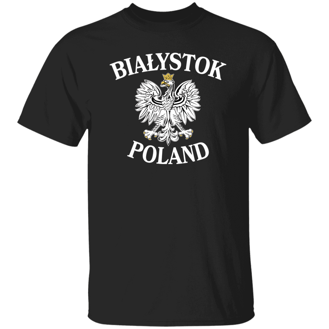 Bialystok Poland T-Shirt T-Shirts CustomCat Black S 