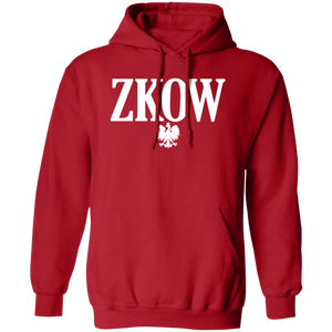 ZKOW Polish Surname Ending - G185 Pullover Hoodie / Red / S - Polish Shirt Store