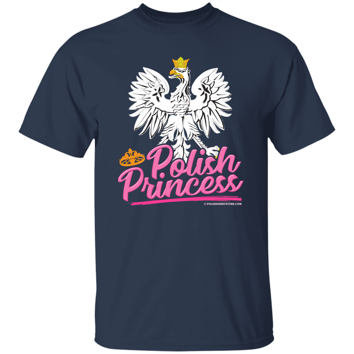 Polish Princess T-Shirt T-Shirts CustomCat Navy S 