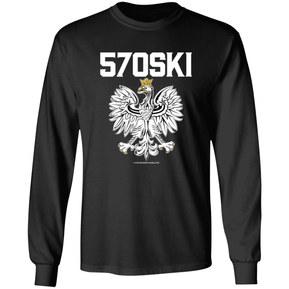 570SKI Apparel CustomCat G540 LS T-Shirt Black S