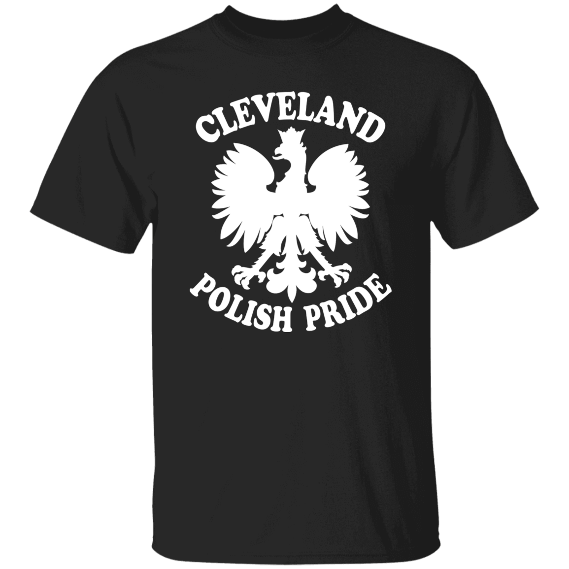 Cleveland Polish Pride Apparel CustomCat G500 5.3 oz. T-Shirt Black S