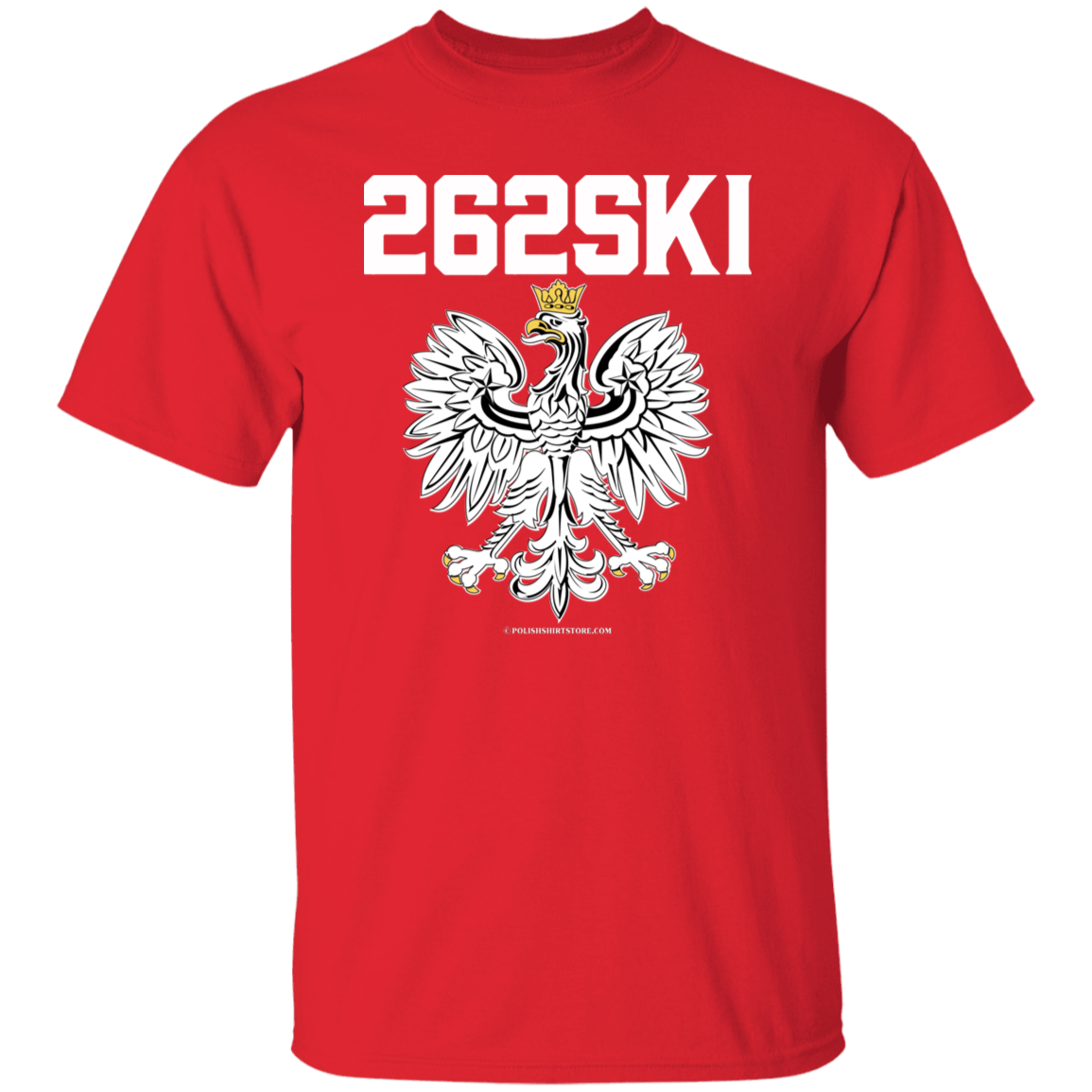 262SKI Apparel CustomCat G500 5.3 oz. T-Shirt Red S