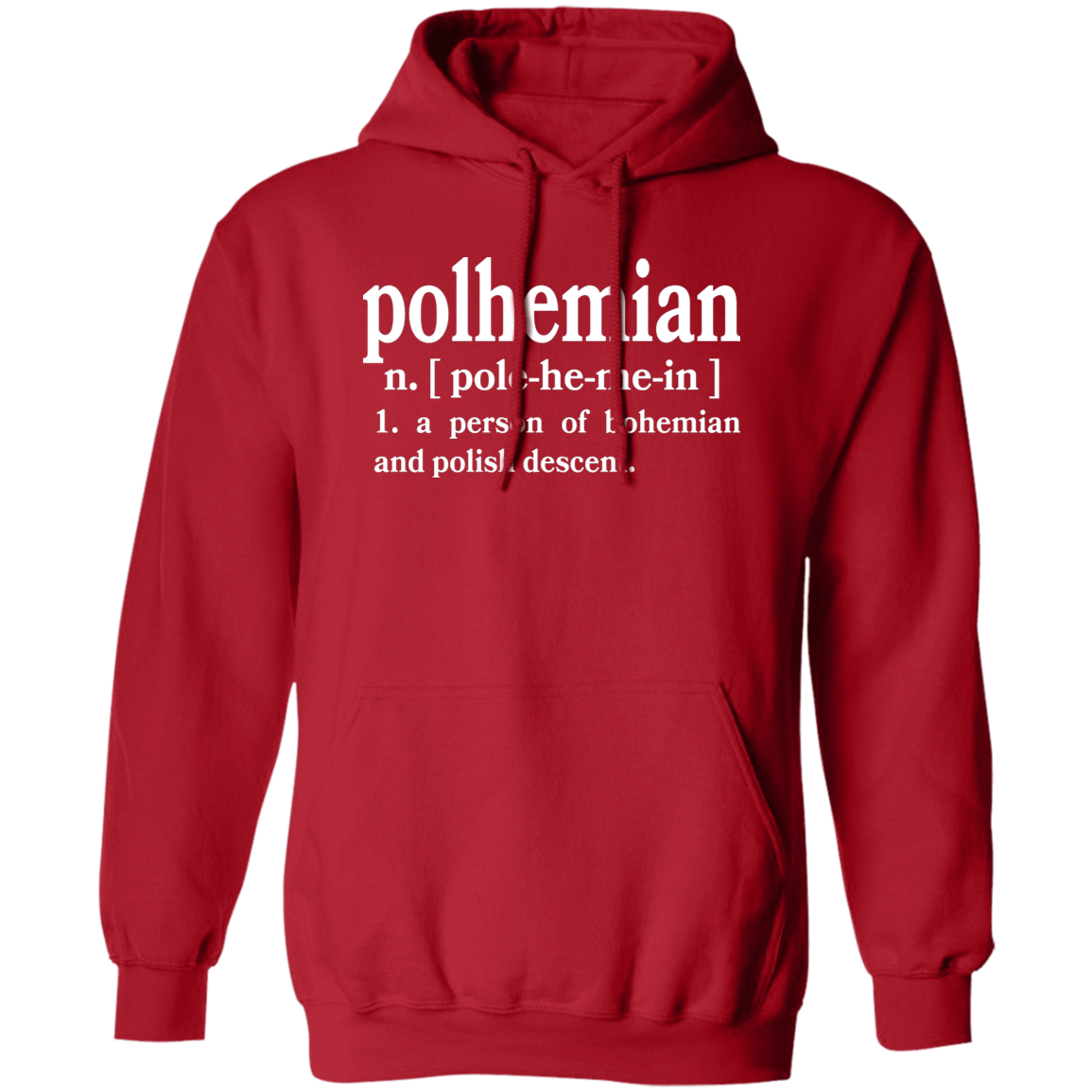 Polhemian Defintion Apparel CustomCat G185 Pullover Hoodie Red S