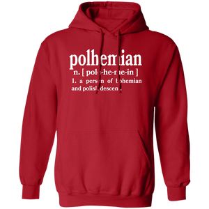 Polhemian Defintion - G185 Pullover Hoodie / Red / S - Polish Shirt Store