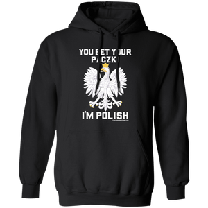 You Bet Your Paczki I'm Polish - G185 Pullover Hoodie / Black / S - Polish Shirt Store