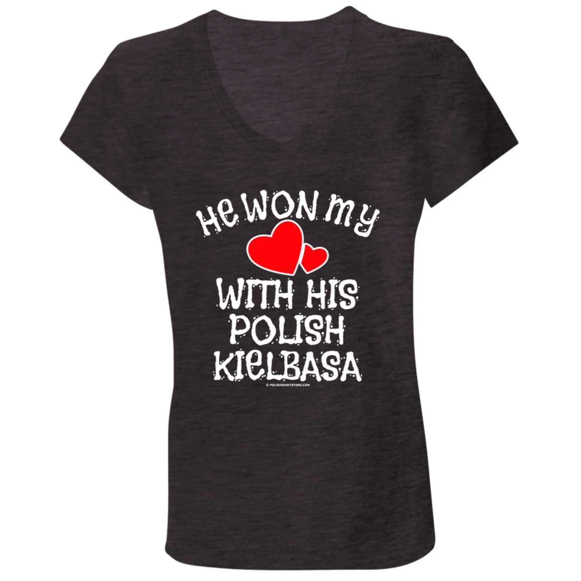 He Won My Heart With His Polish Kielbasa Apparel CustomCat   