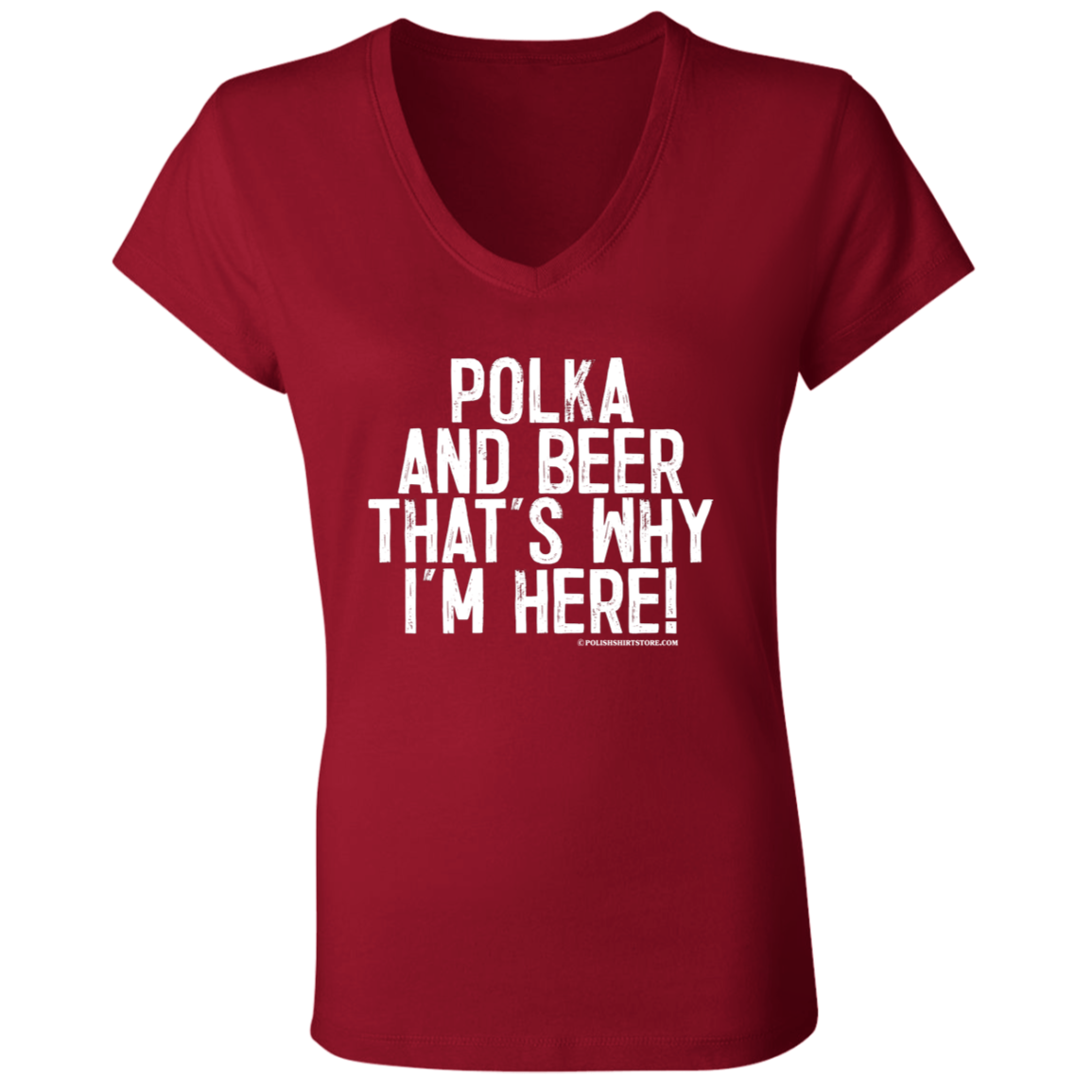 Polka and Beer That's Why I'm Here Apparel CustomCat   