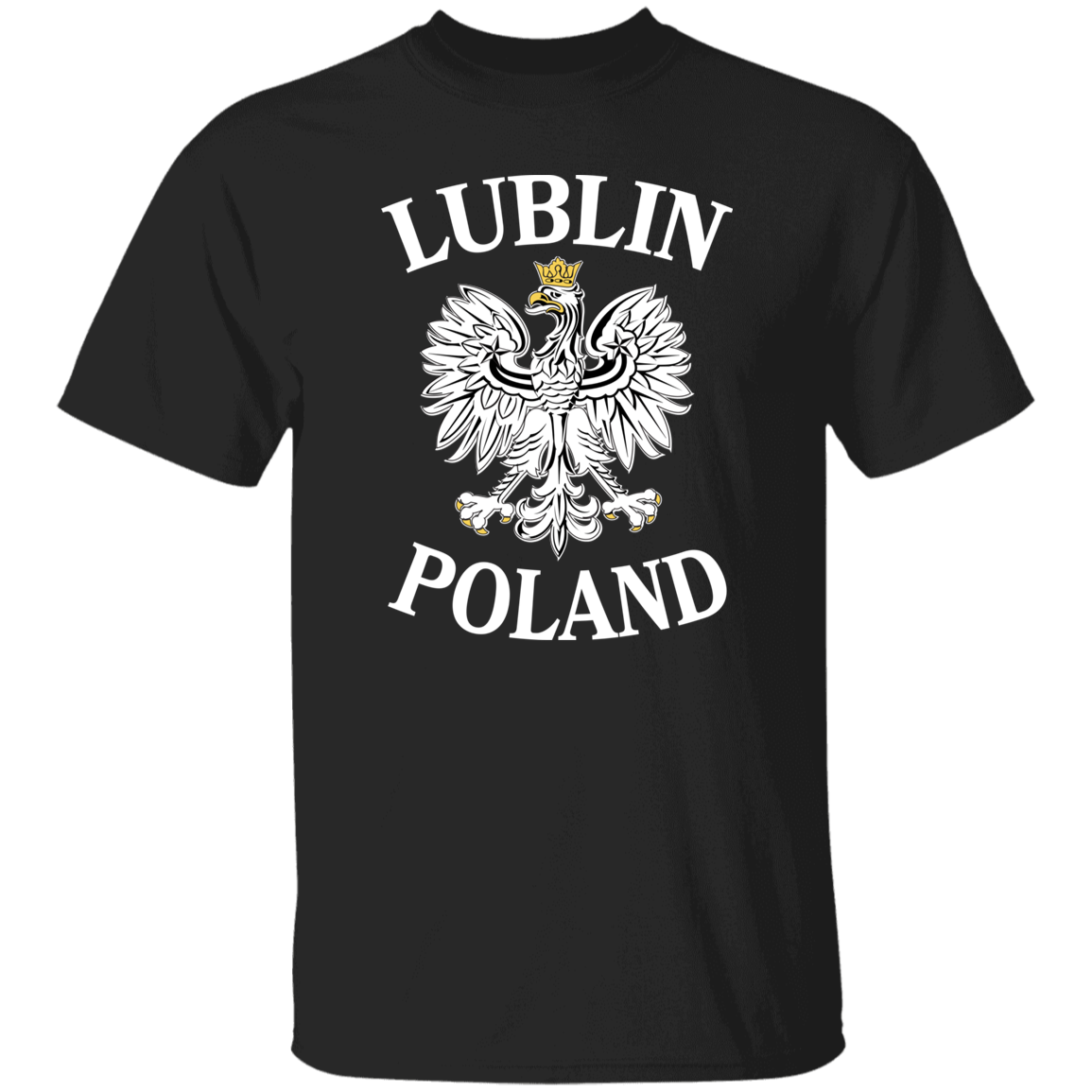 Lublin Poland T-Shirt T-Shirts CustomCat Black S 