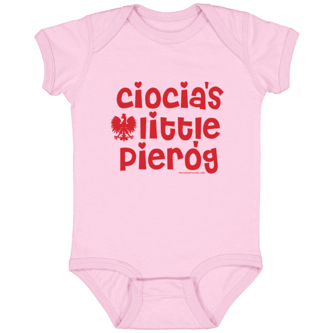 Ciocia's Little Pierogi Infant Bodysuit Baby CustomCat Pink Newborn 