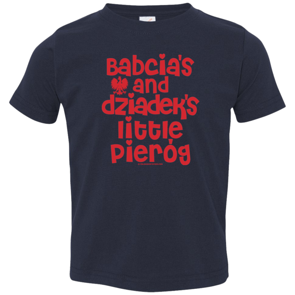 Babcia & Dziadek's Little Pierog Infant & Toddler T-Shirt Apparel CustomCat Toddler T-Shirt Navy 2T