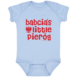 Babcia's Little Pierogi Infant Bodysuit - Light Blue / Newborn - Polish Shirt Store