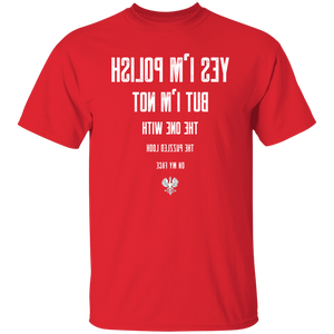 Polish Eye Chart - G500 5.3 oz. T-Shirt / Red / S - Polish Shirt Store