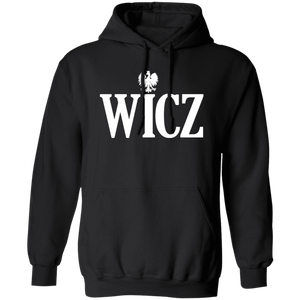 WICZ Polish Surname Ending - G185 Pullover Hoodie / Black / S - Polish Shirt Store