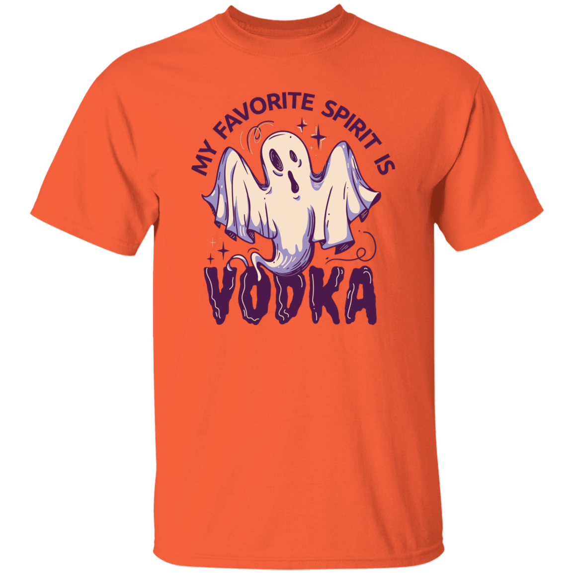 My Favorite Spirit is Vodka T-shirt T-Shirts CustomCat Orange S 