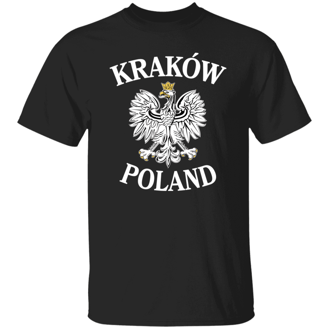 Krakow Poland T-Shirt T-Shirts CustomCat Black S 