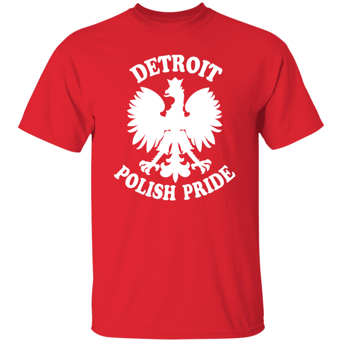 Detroit Polish Pride Apparel CustomCat G500 5.3 oz. T-Shirt Red S