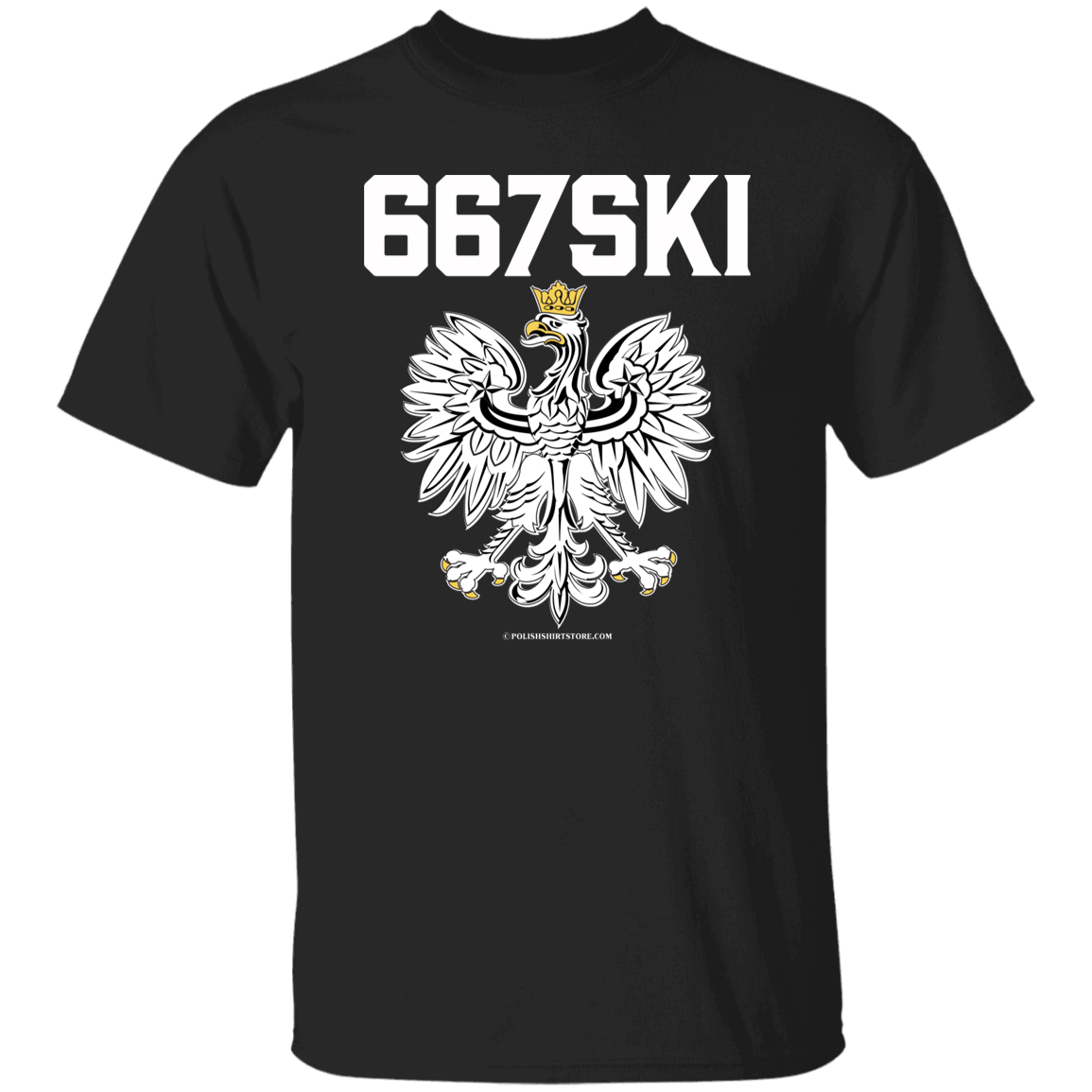 667SKI Apparel CustomCat G500 5.3 oz. T-Shirt Black S